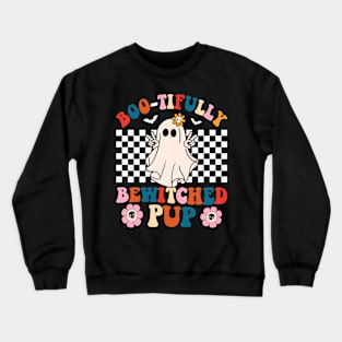 Creepy Canine Crew Dog Witch Halloween Crewneck Sweatshirt